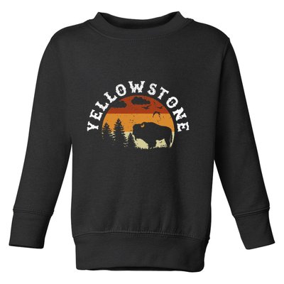 Yellowstone National Park Hiking And Outdoor Enthusiasts Toddler Sweatshirt