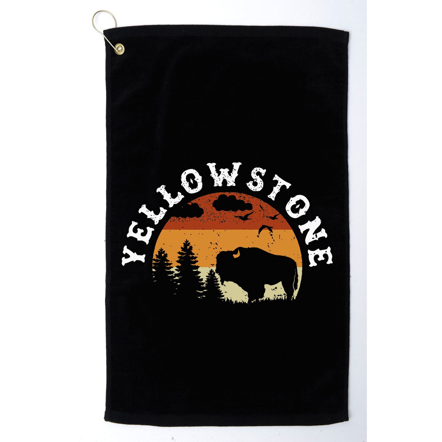 Yellowstone National Park Hiking And Outdoor Enthusiasts Golf Towel