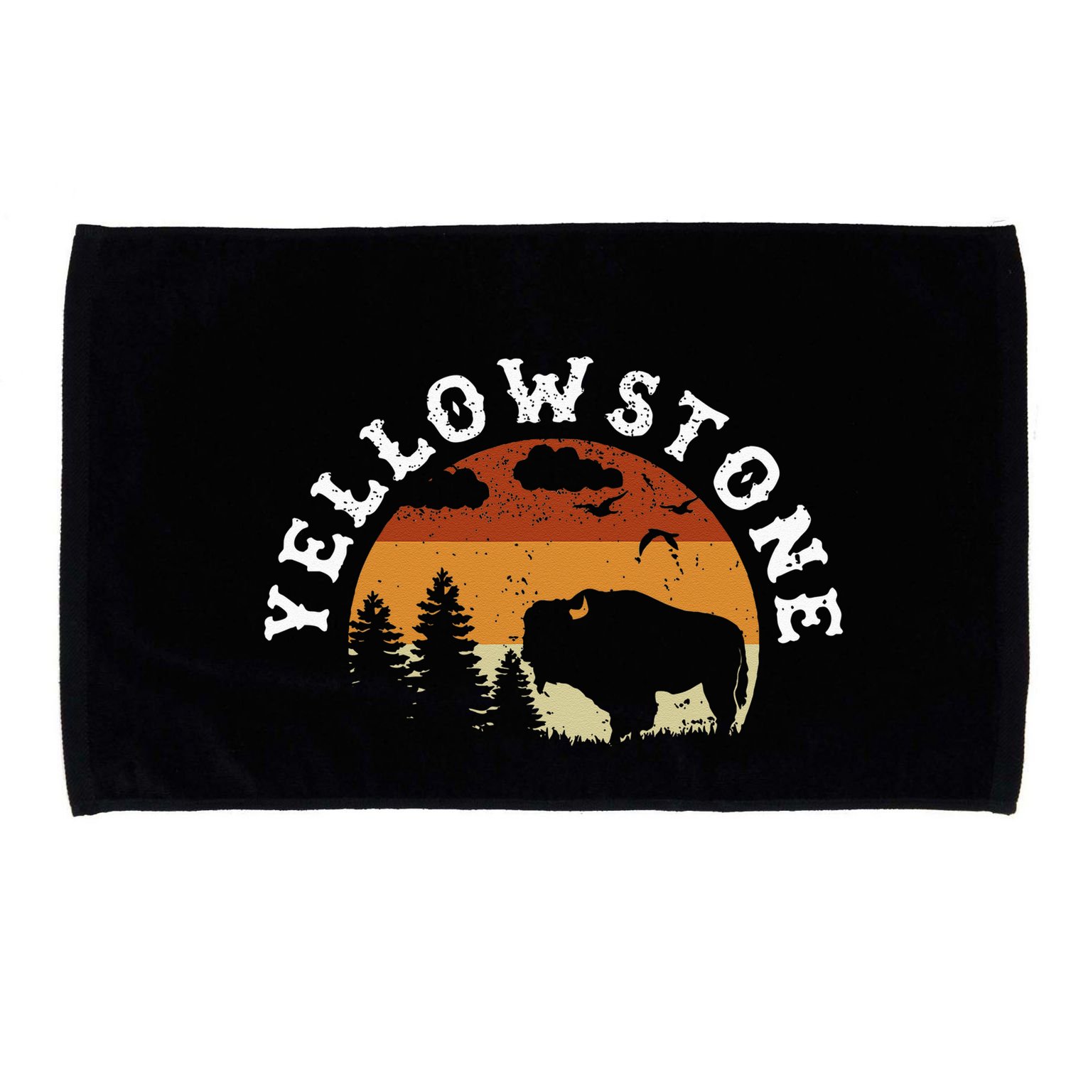 Yellowstone National Park Hiking And Outdoor Enthusiasts Microfiber Hand Towel