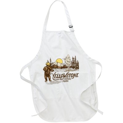 Yellowstone National Park Bear & Fiddle Old Faithful Apron