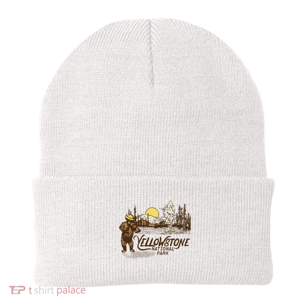 Yellowstone National Park Bear & Fiddle Old Faithful Beanie