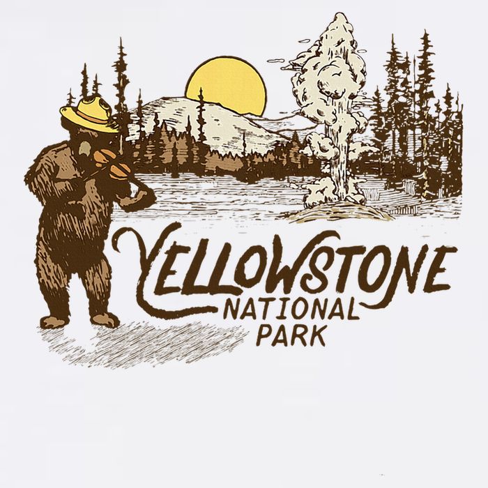 Yellowstone National Park Bear & Fiddle Old Faithful Womens Tank Top