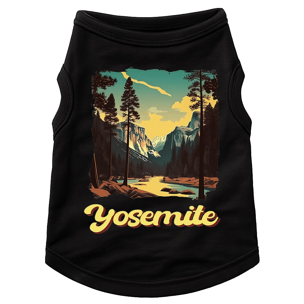 Yosemite National Park Adventure Hiking Nature Design Doggie Tank