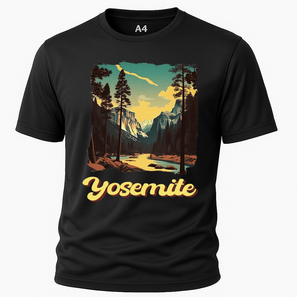 Yosemite National Park Adventure Hiking Nature Design Cooling Performance Crew T-Shirt