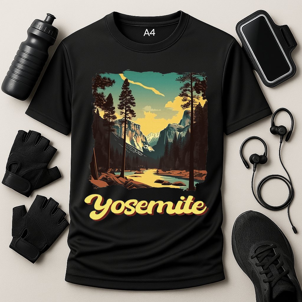 Yosemite National Park Adventure Hiking Nature Design Cooling Performance Crew T-Shirt