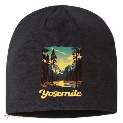 Yosemite National Park Adventure Hiking Nature Design Sustainable Beanie
