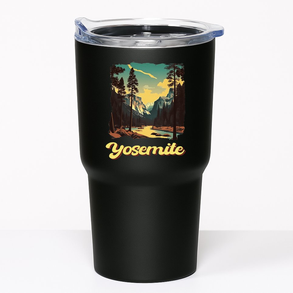 Yosemite National Park Adventure Hiking Nature Design Tumbler