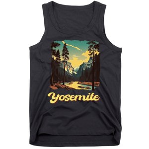 Yosemite National Park Adventure Hiking Nature Design Tank Top