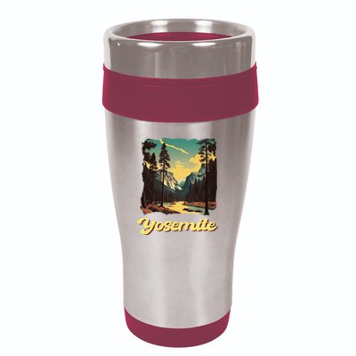 Yosemite National Park Adventure Hiking Nature Design 16oz Travel Tumbler