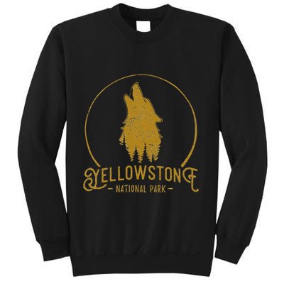 Yellowstone National Park Howling Wolf Sweatshirt
