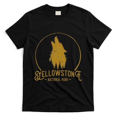 Yellowstone National Park Howling Wolf T-Shirt