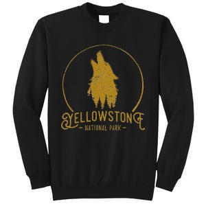 Yellowstone National Park Howling Wolf Tall Sweatshirt