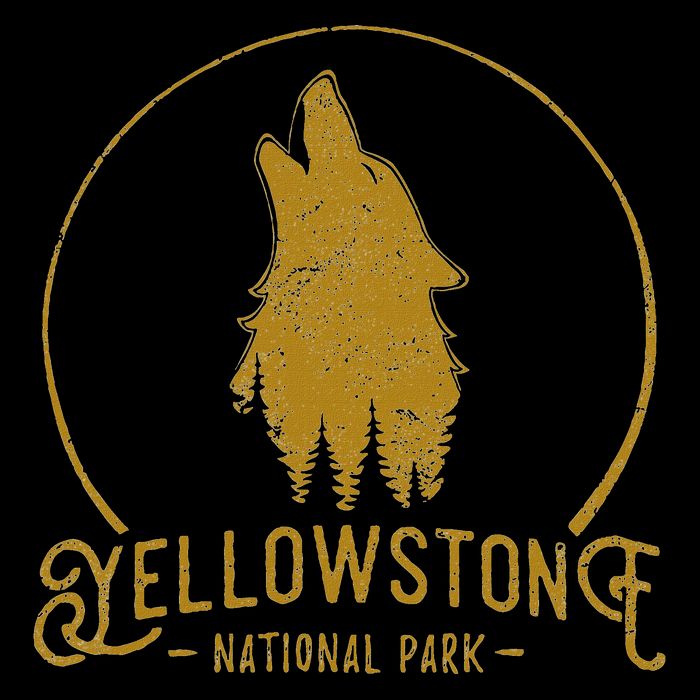 Yellowstone National Park Howling Wolf Toddler Hoodie