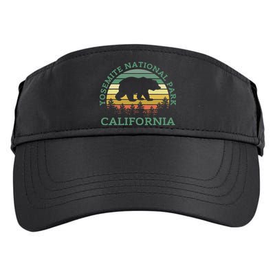 Yosemite National Park California Bear Nature Outdoors Retro Adult Drive Performance Visor