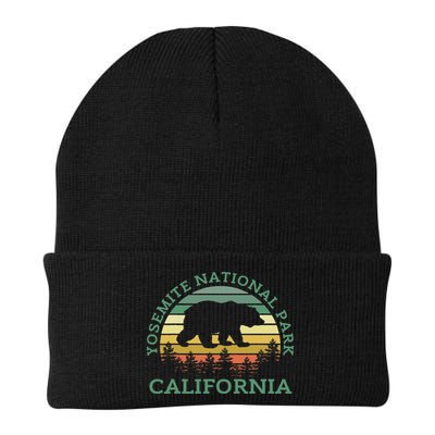 Yosemite National Park California Bear Nature Outdoors Retro Beanie