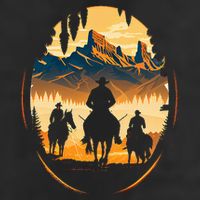 Yellowstone National Park Cowboys On Horses Hat
