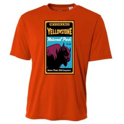 Yellowstone National Park Bison Cooling Performance Crew T-Shirt