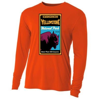 Yellowstone National Park Bison Cooling Performance Long Sleeve Crew