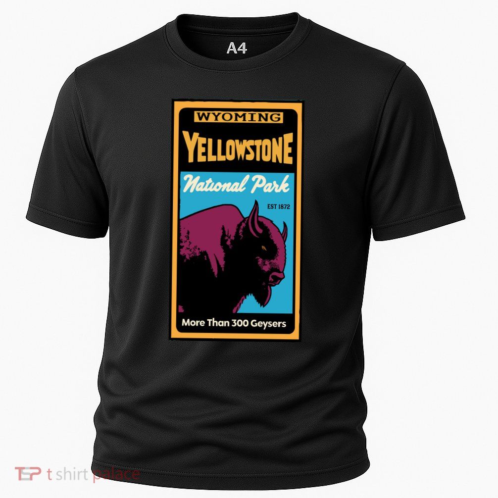 Yellowstone National Park Bison Performance Shirt