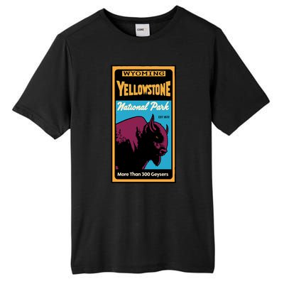 Yellowstone National Park Bison Tall Fusion ChromaSoft Performance T-Shirt