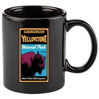 Yellowstone National Park Bison 11oz C Handle Ceramic Mug