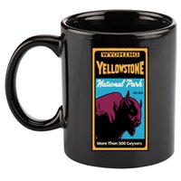 Yellowstone National Park Bison 11oz C Handle Ceramic Mug