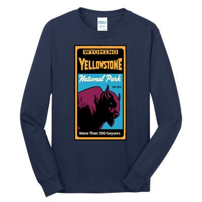 Yellowstone National Park Bison Tall Long Sleeve T-Shirt