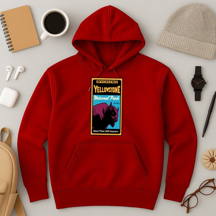 Yellowstone National Park Bison Hoodie