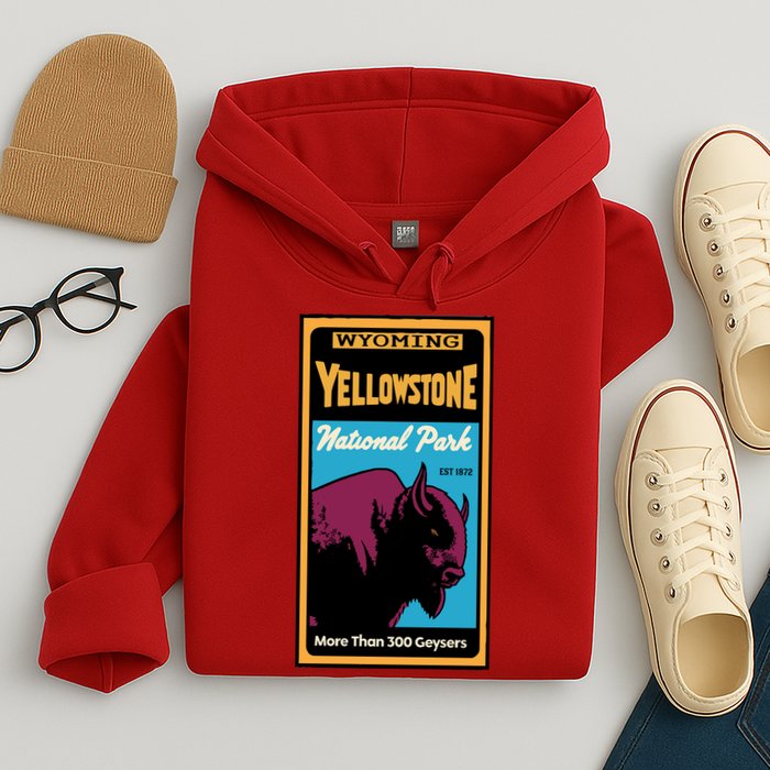 Yellowstone National Park Bison Hoodie