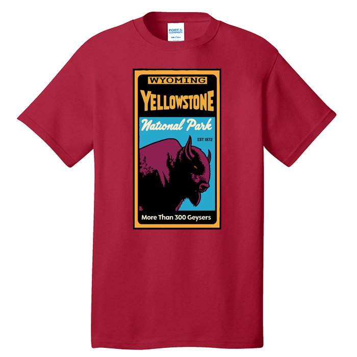 Yellowstone National Park Bison Tall T-Shirt