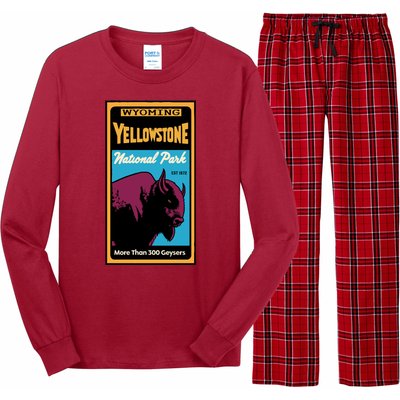 Yellowstone National Park Bison Long Sleeve Pajama Set