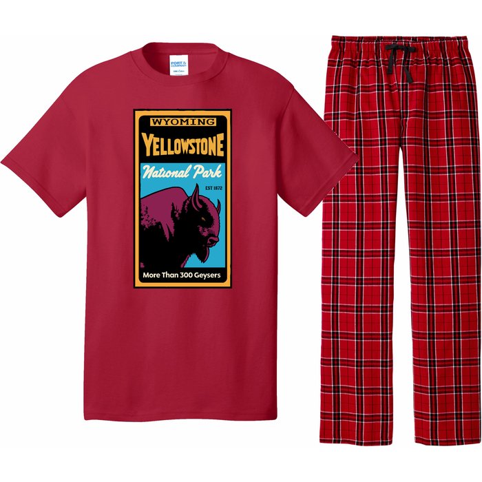 Yellowstone National Park Bison Pajama Set