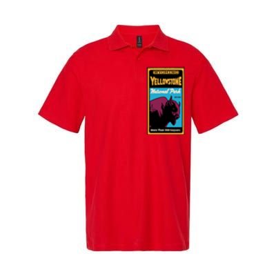 Yellowstone National Park Bison Softstyle Adult Sport Polo