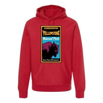 Yellowstone National Park Bison Premium Hoodie