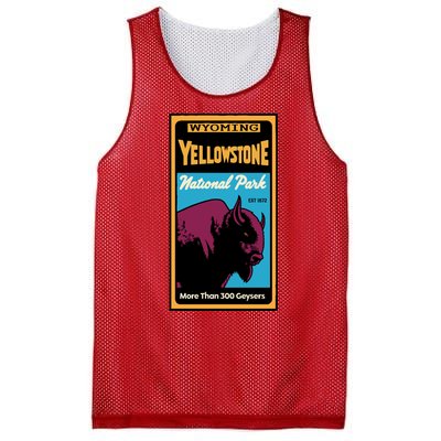 Yellowstone National Park Bison Mesh Reversible Basketball Jersey Tank