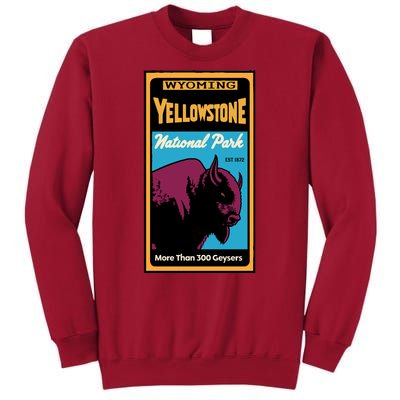 Yellowstone National Park Bison Tall Sweatshirt