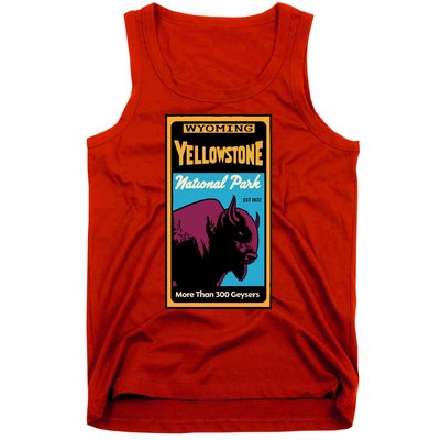 Yellowstone National Park Bison Tank Top