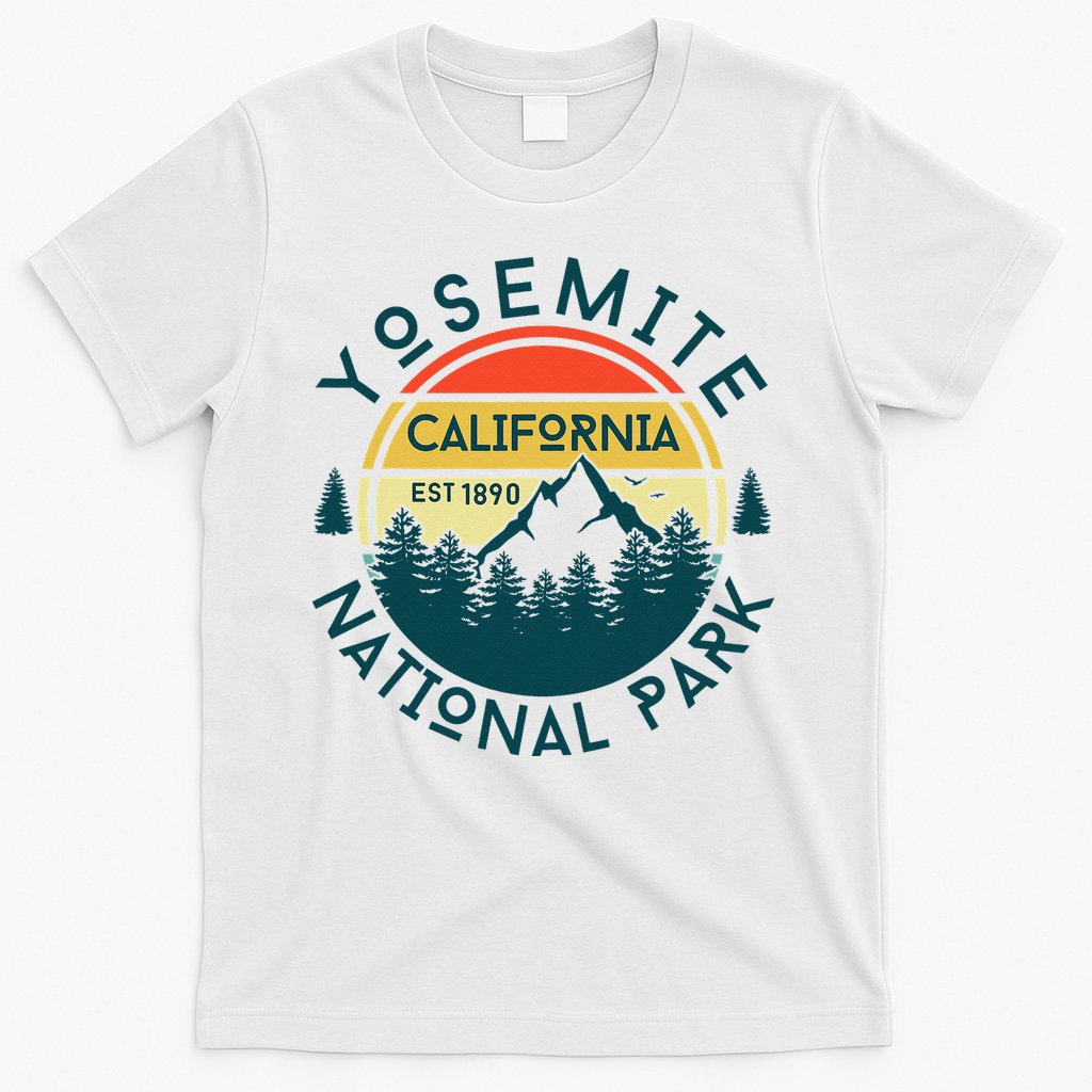 Yosemite National Park California Hiking Nature Outdoors T-Shirt