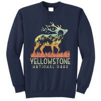 Yellowstone National Park Retro Vintage Mountain Elk Gift Sweatshirt