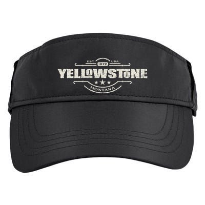Yellowstone National Park Est. 1872 Montana Wild West Spirit Adult Drive Performance Visor