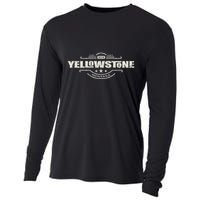 Yellowstone National Park Est. 1872 Montana Wild West Spirit Cooling Performance Long Sleeve Crew