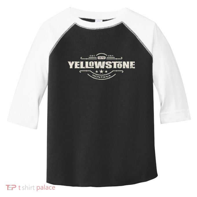 Yellowstone National Park Est. 1872 Montana Wild West Spirit Toddler Fine Jersey T-Shirt