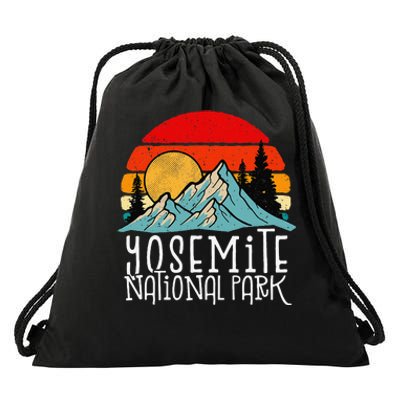 Yosemite National Park Tshirt, California National Park Drawstring Bag