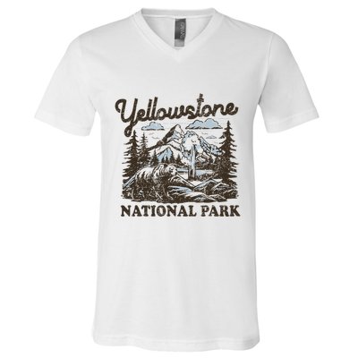 Yellowstone National Park Wyoming V-Neck T-Shirt