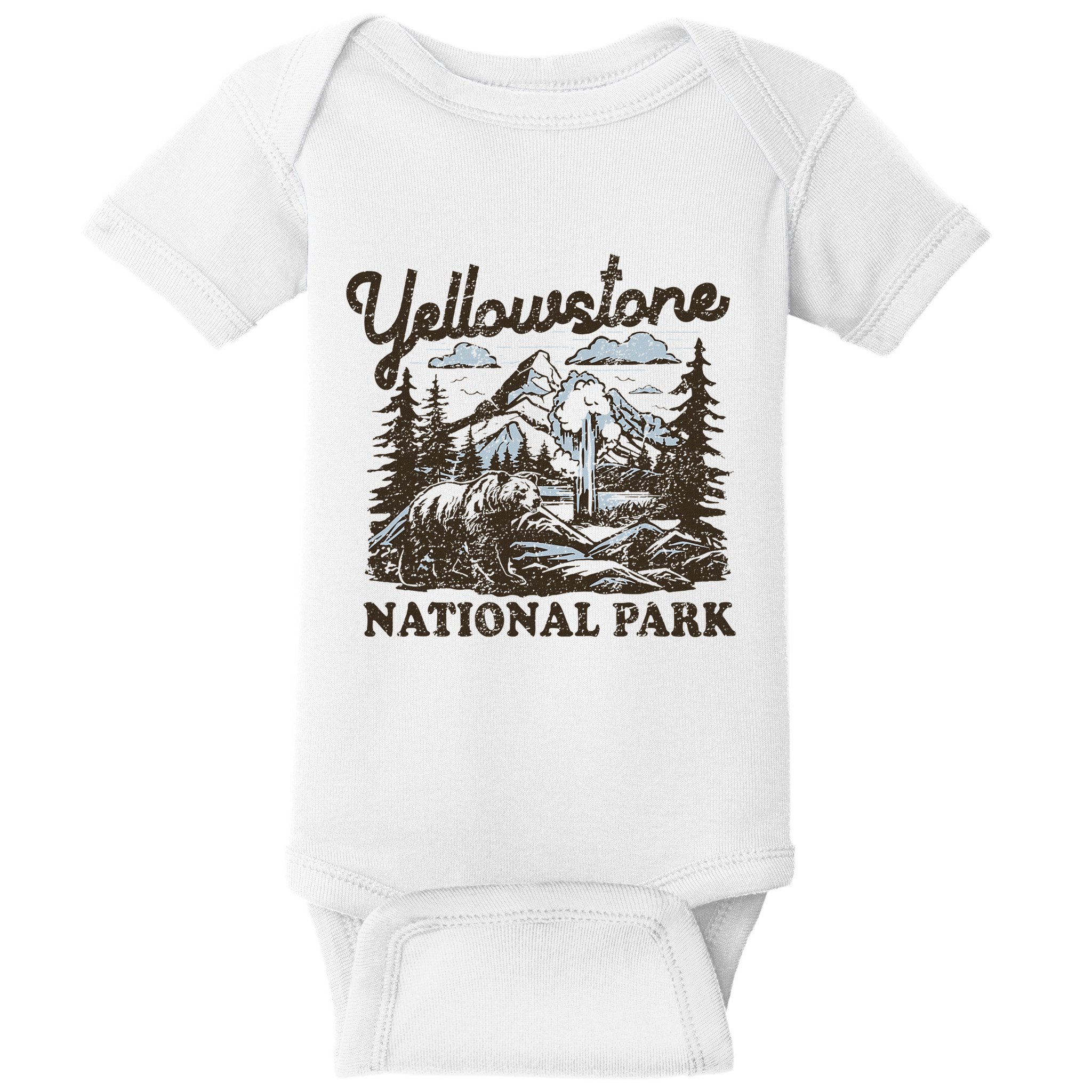 Yellowstone National Park Wyoming Baby Bodysuit