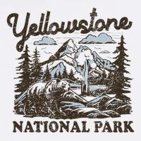 Yellowstone National Park Wyoming Baby Bodysuit