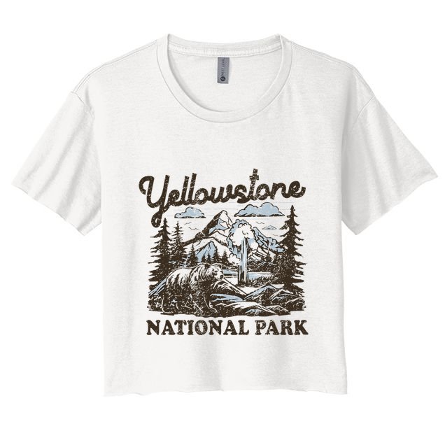 Yellowstone National Park Wyoming Crop Top