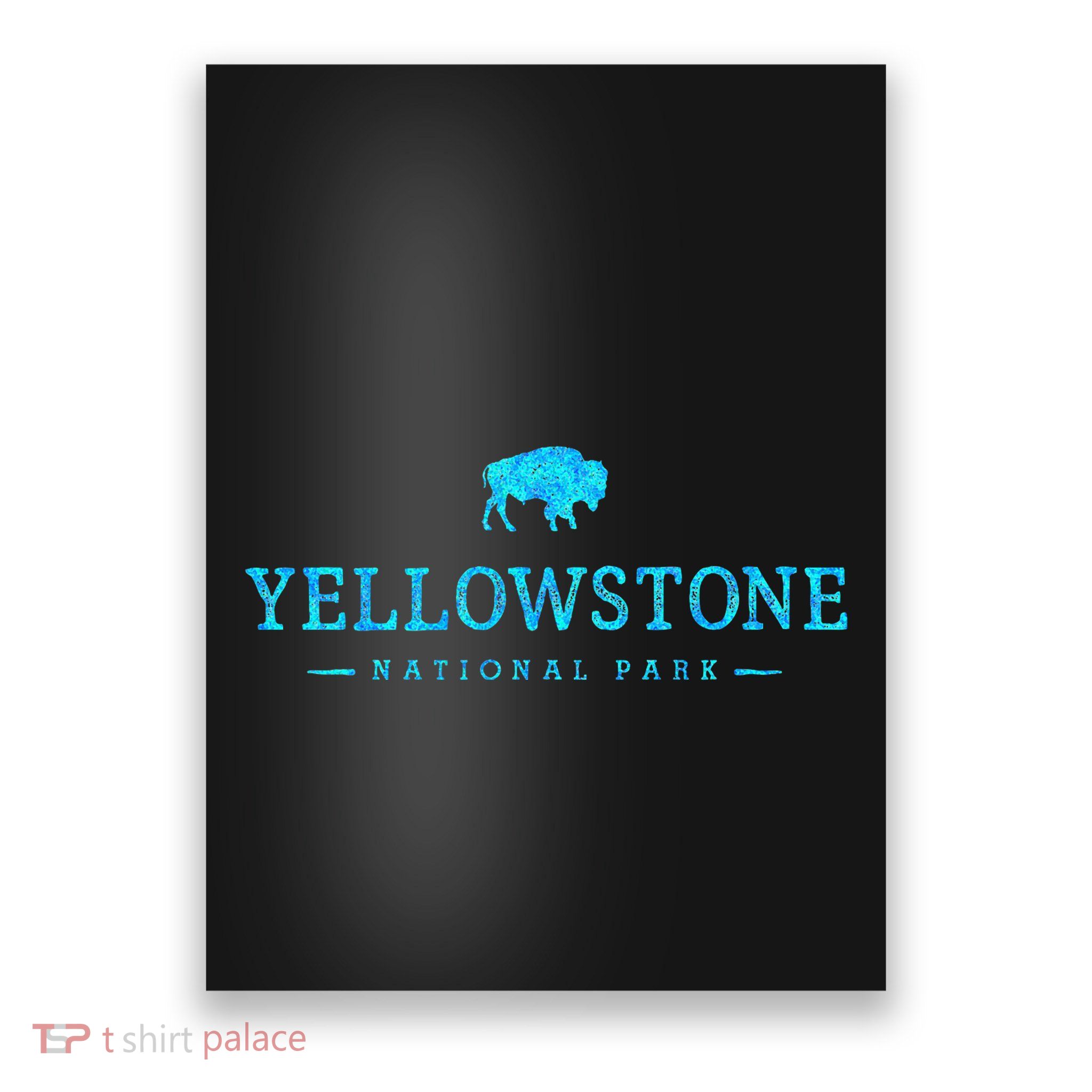 Yellowstone National Park Colorful Buffalo Poster