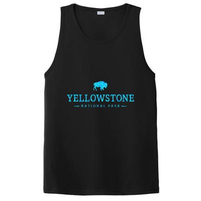 Yellowstone National Park Colorful Buffalo PosiCharge Competitor Tank