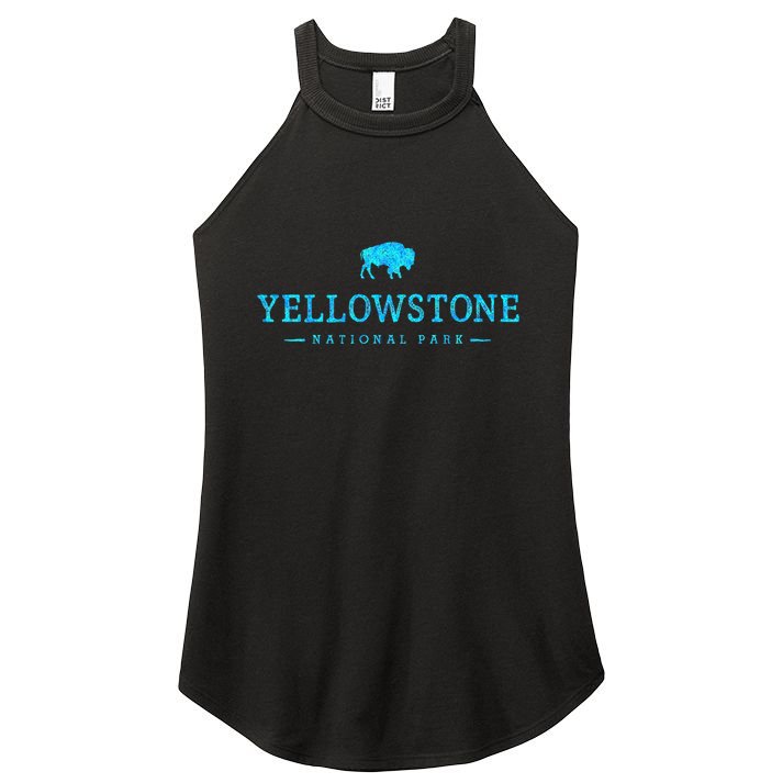 Yellowstone National Park Colorful Buffalo Women's Perfect Tri Rocker Tank